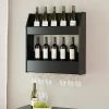 Prepac 2-Tier Floating Wine And Liquor Rack, Black (BSOW-0202-1) -Outlet Shelving for Your Workspace Store unnamed file 102