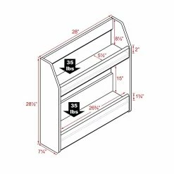 Prepac 2-Tier Floating Wine And Liquor Rack, Black (BSOW-0202-1) -Outlet Shelving for Your Workspace Store unnamed file 109