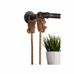 Benzara 3-Tier Wood/Metal Hanging Shelf, 24", Walnut Brown/Gray (BM155700) -Outlet Shelving for Your Workspace Store unnamed file 121