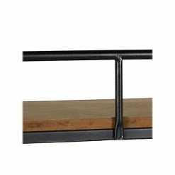 Benzara Wood/Metal Hanging Shelf, 19", Brown/Black (BM210581) -Outlet Shelving for Your Workspace Store unnamed file 125