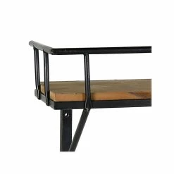 Benzara Wood/Metal Hanging Shelf, 19", Brown/Black (BM210581) -Outlet Shelving for Your Workspace Store unnamed file 126