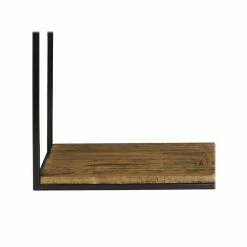 Benzara 2-Tier Wood/Metal Hanging Shelf, 10", Brown (BM239880) 9 Benzara 2-Tier Wood/Metal Hanging Shelf, 10", Brown (BM239880) -Outlet Shelving for Your Workspace Store unnamed file 131