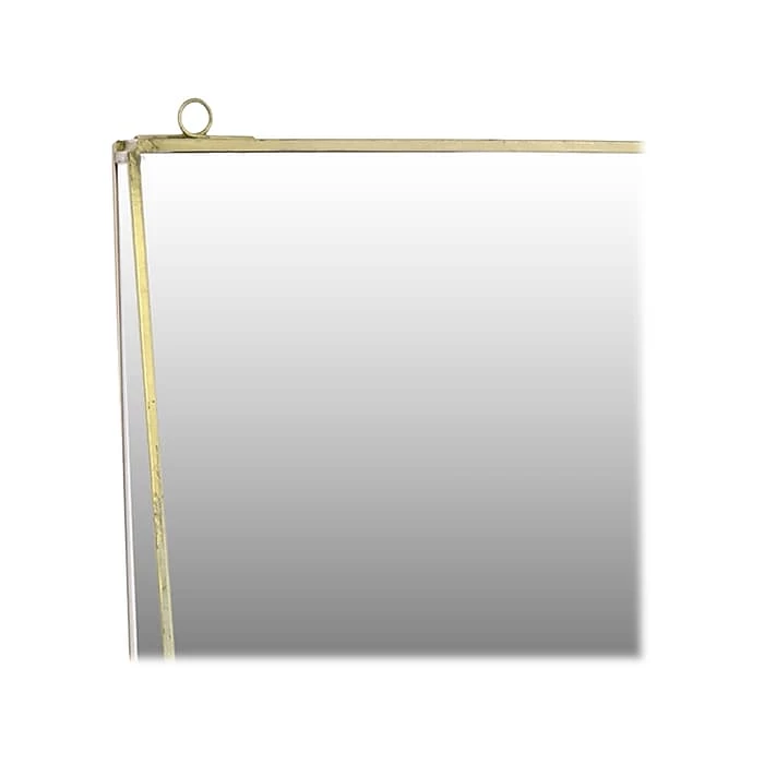 Benzara Metal Hanging Shelf With Mirror, 10", Silver (BM223188) 4 Benzara Metal Hanging Shelf With Mirror, 10", Silver (BM223188) - Image 2