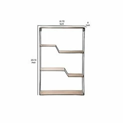 Benzara 5-Tier Wood/Metal Hanging Shelf, 15.75", Brown/Black (BM272857) 11 Benzara 5-Tier Wood/Metal Hanging Shelf, 15.75", Brown/Black (BM272857) -Outlet Shelving for Your Workspace Store unnamed file 144