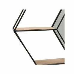 Benzara 2-Tier Wood/Metal Hanging Shelf, 22", Brown/Black (BM221172) -Outlet Shelving for Your Workspace Store unnamed file 148