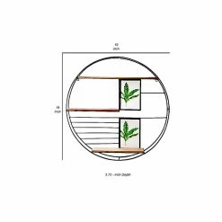 Benzara 3-Tier Wood/Metal Hanging Shelf, 19", Brown/Black (BM272856) 11 Benzara 3-Tier Wood/Metal Hanging Shelf, 19", Brown/Black (BM272856) -Outlet Shelving for Your Workspace Store unnamed file 153
