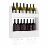 Prepac 2-Tier Floating Wine And Liquor Rack, White (WSOW-0202-1) -Outlet Shelving for Your Workspace Store unnamed file 159