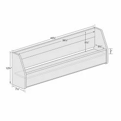 Prepac Floating Wine Rack, White (WSOW-0200-1) -Outlet Shelving for Your Workspace Store unnamed file 185
