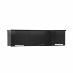 Prepac™ Coal Harbor Wall Mounted Hutch, 13"H X 47.25"W X 12"D, Black -Outlet Shelving for Your Workspace Store unnamed file 208