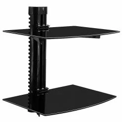 Mount-It! Floating Wall Mounted Shelf Bracket Stand, Black (MI-892)