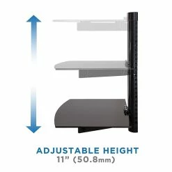 Mount-It! Floating Wall Mounted Shelf Bracket Stand, Black (MI-892) 10 Mount-It! Floating Wall Mounted Shelf Bracket Stand, Black (MI-892) -Outlet Shelving for Your Workspace Store unnamed file 214