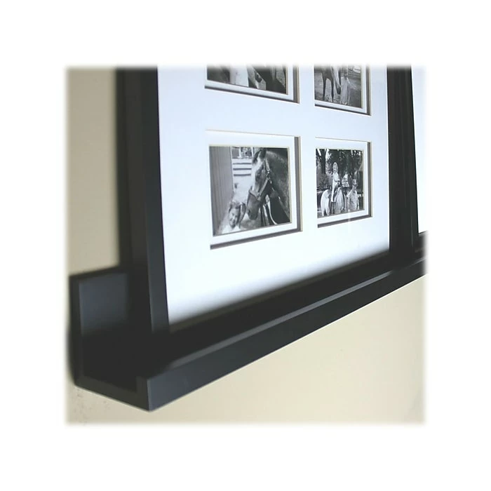 Eden Grove MDF Mounted Picture Ledge Shelf, 35.4", Black (9084680) 5 Eden Grove MDF Mounted Picture Ledge Shelf, 35.4", Black (9084680) - Image 3
