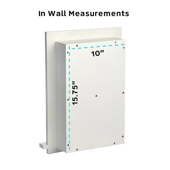 AdirHome Recessed Wall Mount Shelf, Wooden Utility Storage Shelf, 12.75'' W, White (515-01-WHI) 5 AdirHome Recessed Wall Mount Shelf, Wooden Utility Storage Shelf, 12.75'' W, White (515-01-WHI) - Image 3