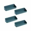 Poppin 1-Shelf Plastic Mounted, 12.5", Slate Blue, 4/Pack (108516) -Outlet Shelving for Your Workspace Store unnamed file 298