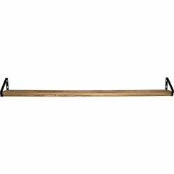 Eden Grove Shelving Wood Mounted Ledge, 60", Walnut (9602113E)