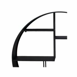 Benzara 4-Tier Metal Mounted Shelf, 36.02", Black (BM205168) -Outlet Shelving for Your Workspace Store unnamed file 321