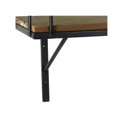 Benzara Wood/Metal Mounted Shelf, 24", Brown/Black (BM209839) 10 Benzara Wood/Metal Mounted Shelf, 24", Brown/Black (BM209839) -Outlet Shelving for Your Workspace Store unnamed file 326