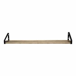 Eden Grove Shelving Wood Mounted Ledge, 36", Driftwood (9602092E)