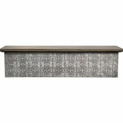 Eden Grove Metal Mounted Ledge, 20", Silver (9602078E)