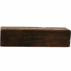 Benzara Wood Mounted Shelf, 12", Brown (BM209783)