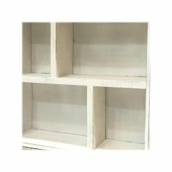 Benzara 4-Tier Wooden Mounted Shelf, 28", White (UPT-231751) -Outlet Shelving for Your Workspace Store unnamed file 442