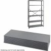 Safco Industrial 5-Shelf Powder-Coated Steel Mounted, 48", Gray (6253)