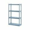 ICEBERG Rough 'N Ready 4-Shelf Plastic/Poly Stand Alone, 32"W, Platinum (20843) -Outlet Shelving for Your Workspace Store unnamed file 473
