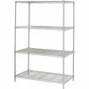 Safco Industrial 4-Shelf Metal Stand Alone, 48.03", Metallic Gray (5294GR) -Outlet Shelving for Your Workspace Store unnamed file 477