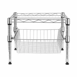 Honey-Can-Do Stacking Cabinet Organizer, 18"W, Chrome (SHF-01867) -Outlet Shelving for Your Workspace Store unnamed file 480