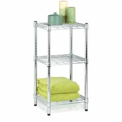 Honey-Can-Do 3-Tier Modular Stacking Shelf, Chrome (SHF-09364)