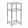 Honey-Can-Do 3-Tier Shelving Tower With MDF Top (SHF-04345)