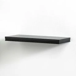 Eden Grove Single Wall Shelf, 18"W, Black (0191409)