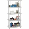 ICEBERG Rough 'N Ready 5-Shelf Polyethylene Stand Alone, 36", Black (20853) -Outlet Shelving for Your Workspace Store unnamed file 512