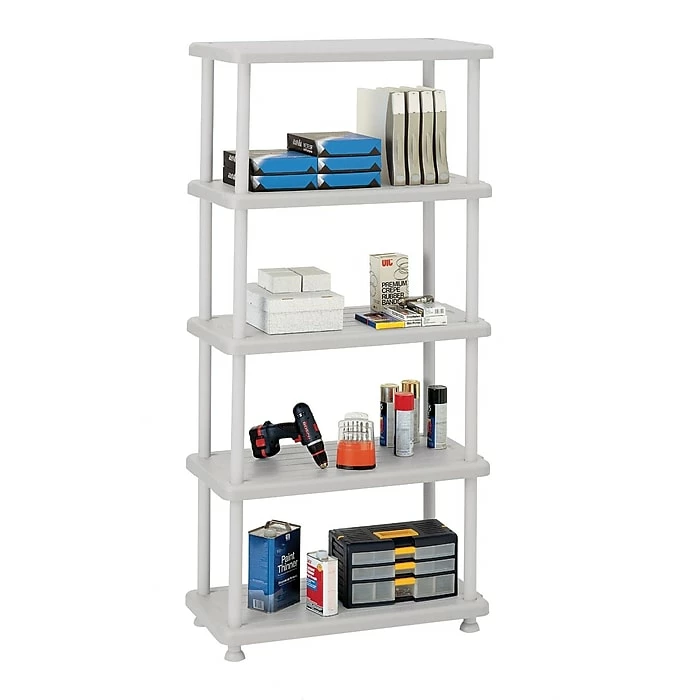 ICEBERG Rough 'N Ready 5-Shelf Polyethylene Stand Alone, 36", Black (20853) 4 ICEBERG Rough 'N Ready 5-Shelf Polyethylene Stand Alone, 36", Black (20853) - Image 2