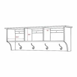 Prepac™ Sonoma Entryway Cubbie Shelf, 48" X 11.5", Espresso 12 Prepac™ Sonoma Entryway Cubbie Shelf, 48" X 11.5", Espresso -Outlet Shelving for Your Workspace Store unnamed file 538