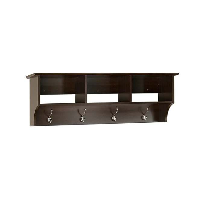 Prepac™ Sonoma Entryway Cubbie Shelf, 48" X 11.5", Espresso 7 Prepac™ Sonoma Entryway Cubbie Shelf, 48" X 11.5", Espresso - Image 5