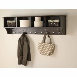 Prepac™ Wide Hanging Entryway Shelf, 60" X 11.5", Espresso -Outlet Shelving for Your Workspace Store unnamed file 551