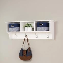 Prepac™ Sonoma Entryway Cubbie Shelf, 48" X 11.5", White