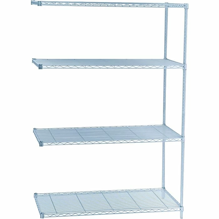 Safco Industrial 4-Shelf Wire Stand Alone, 48.03", Metallic Gray (5295GR) 3 Safco Industrial 4-Shelf Wire Stand Alone, 48.03", Metallic Gray (5295GR)