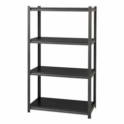 Iron Horse 3200 Concealed Rivet 4-Shelf Metal Stand Alone Shelving Unit, 36" W, Gray (20995) -Outlet Shelving for Your Workspace Store unnamed file 573