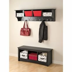 Prepac™ Wide Hanging Entryway Shelf, 60" X 11.5", Black 10 Prepac™ Wide Hanging Entryway Shelf, 60" X 11.5", Black -Outlet Shelving for Your Workspace Store unnamed file 586