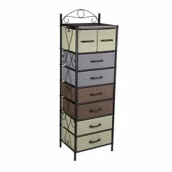 Household Essentials 8-Drawer Tower, Black/Brown/Green/Blue (8044-1) -Outlet Shelving for Your Workspace Store unnamed file 591
