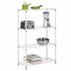 Honey-Can-Do 4-Tier Heavy-Duty Adjustable Shelving Unit With 250-lb Weight Capacity, 14"W, White (SHF-09440) -Outlet Shelving for Your Workspace Store unnamed file 606