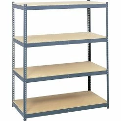 Safco 4-Shelves Steel Pack Archival Shelving, 69", Gray (SAF5260)