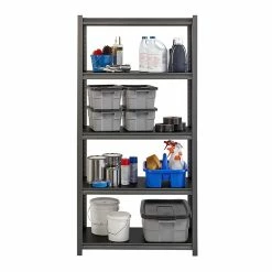 Iron Horse 3200 Concealed Rivet 5-Shelf Metal Stand Alone Shelving Unit, 36" W, Gray (20996) -Outlet Shelving for Your Workspace Store unnamed file 629