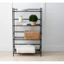 Advantus FlipShelf 4-Shelf Metal Unit, 26.5"W, Black (37996/37634) -Outlet Shelving for Your Workspace Store unnamed file 642