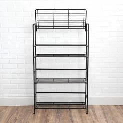 Advantus FlipShelf 4-Shelf Metal Unit, 26.5"W, Black (37996/37634) -Outlet Shelving for Your Workspace Store unnamed file 644