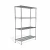 Coastwide Professional™ 4-Shelf Wire Unit, 48"W, Chrome (CW25477)