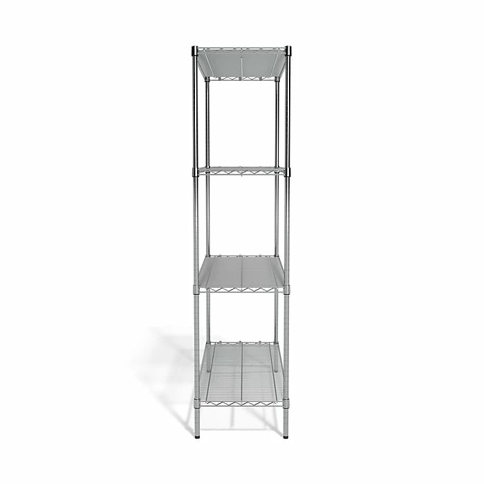 Coastwide Professional™ 4-Shelf Wire Unit, 48"W, Chrome (CW25477) 5 Coastwide Professional™ 4-Shelf Wire Unit, 48"W, Chrome (CW25477) - Image 3