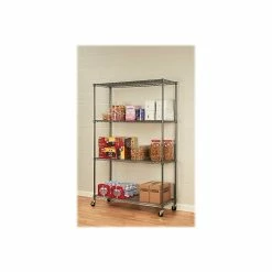 Alera Complete 4-Shelf Metal Unit, 48"W, Anthracite Black (ALESW604818BA) 13 Alera Complete 4-Shelf Metal Unit, 48"W, Anthracite Black (ALESW604818BA) -Outlet Shelving for Your Workspace Store unnamed file 663